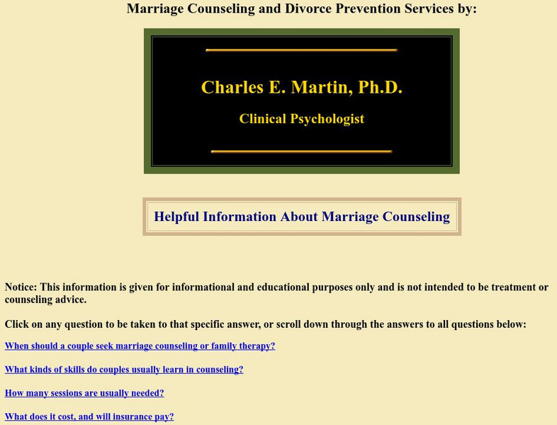 Helpful Information About Marriage Counseling Activity Helpful Information About Marriage Counseling Activity