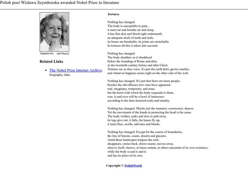 Wislawa Szymborska's Home Page eBook