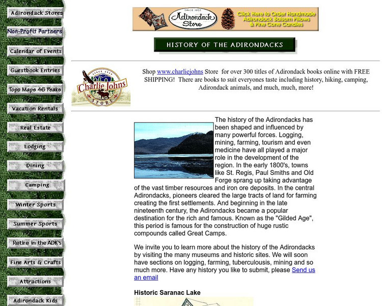 Adirondack Mountains History Website Adirondack Mountains History Website