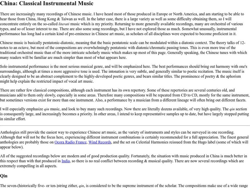 Medieval: China's Classical Music Website Medieval: China's Classical Music Website