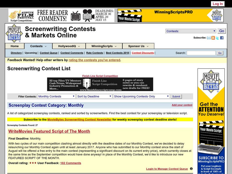 Movie Bytes: Contest List Activity