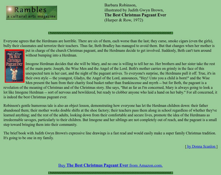 Rambles Magazine: Barbara Robinson Website Rambles Magazine: Barbara Robinson Website