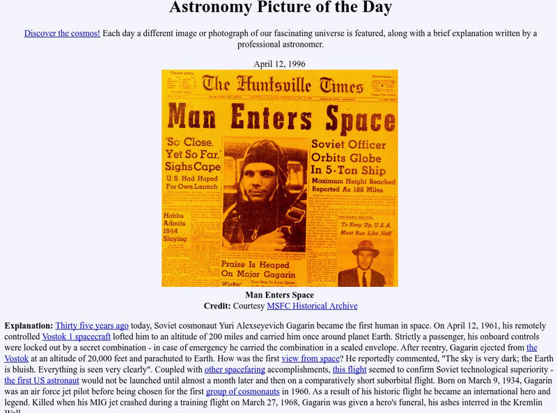 Moscow University Astro Net: Man Enters Space Graphic Moscow University Astro Net: Man Enters Space Graphic