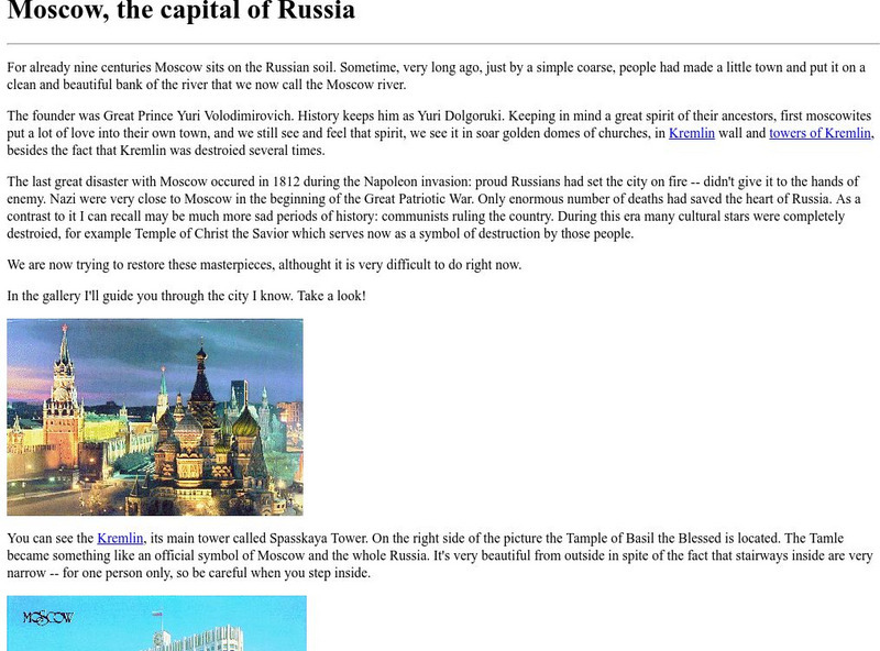 Ibiblio: Moscow, the Capital of Russia Graphic