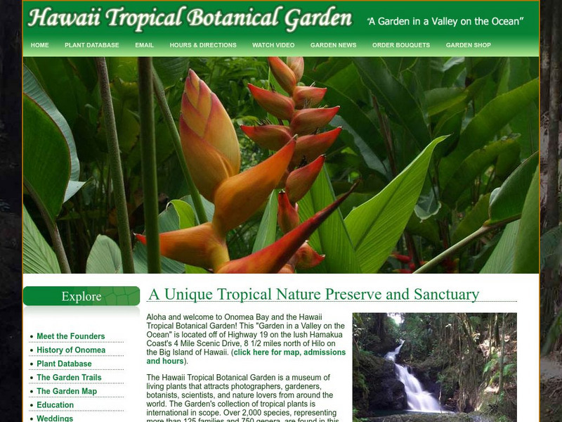 Hawaii Tropical Botanical Garden Website