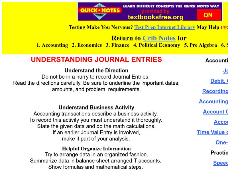 Understanding Journal Entries Website Understanding Journal Entries Website