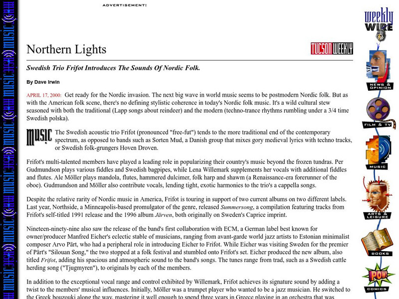 Weekly Wire: Northern Lights Website