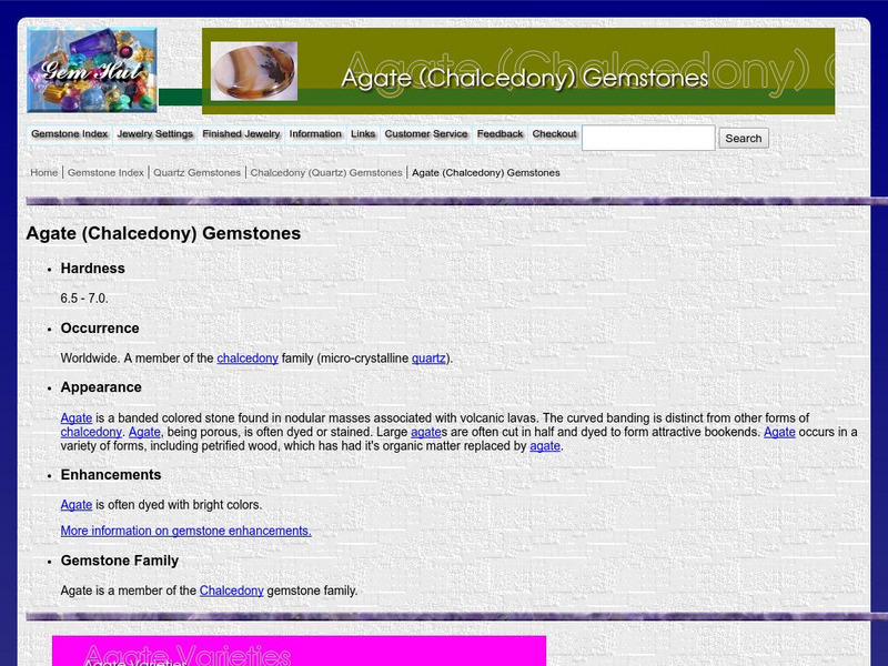 Gem Hut: Agate (Chalcedony) Gemstones Website