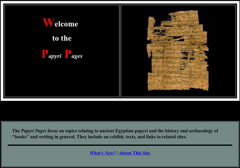 The Papyri Pages Primary The Papyri Pages Primary