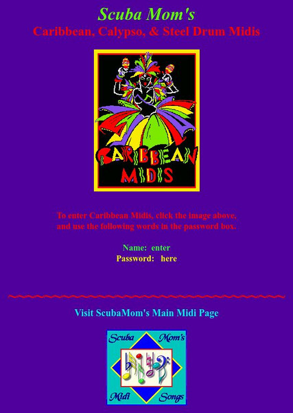 Scuba Mom's Caribbean, Calypso, & Steel Drum Midis Audio Scuba Mom's Caribbean, Calypso, & Steel Drum Midis Audio