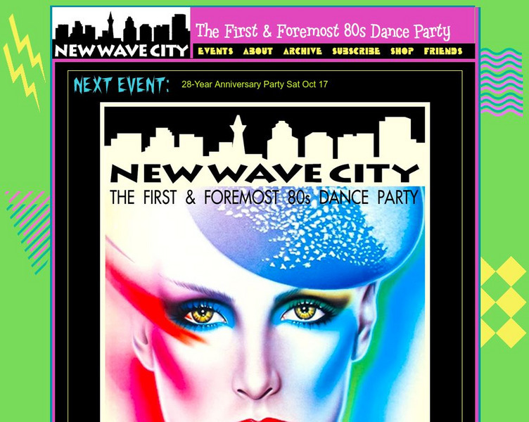 New Wave City: Home Page Website New Wave City: Home Page Website