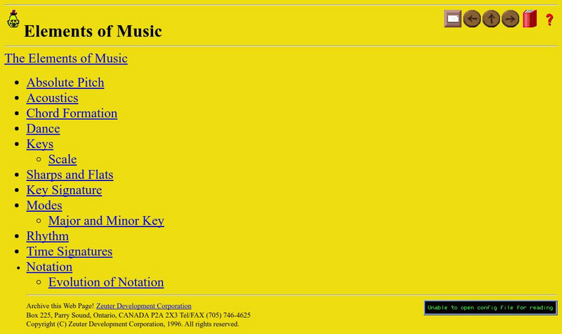 Alien Travel Guide: Elements of Music the Basics Website Alien Travel Guide: Elements of Music the Basics Website