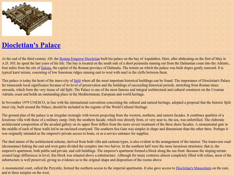 Car Net: Diocletian's Palace Website