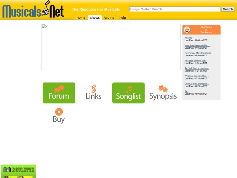 Musicals: Ragtime Website Musicals: Ragtime Website