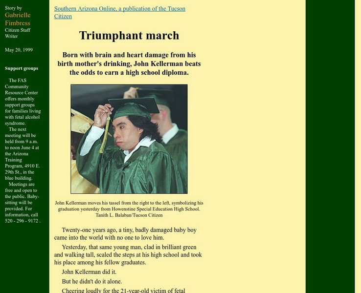 Fas Community Resource Center: Triumphant March Handout Fas Community Resource Center: Triumphant March Handout