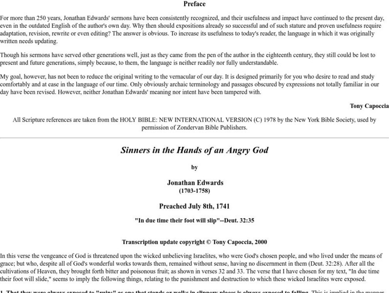 Bible Bulletin Board: Sinners in the Hands of an Angry God: Modernized Primary Bible Bulletin Board: Sinners in the Hands of an Angry God: Modernized Primary