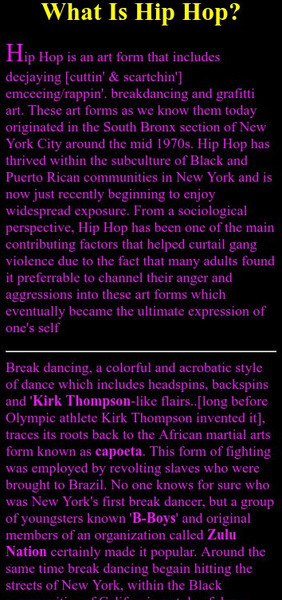Davey D's Hip Hop Corner: What Is Hip Hop? Website Davey D's Hip Hop Corner: What Is Hip Hop? Website