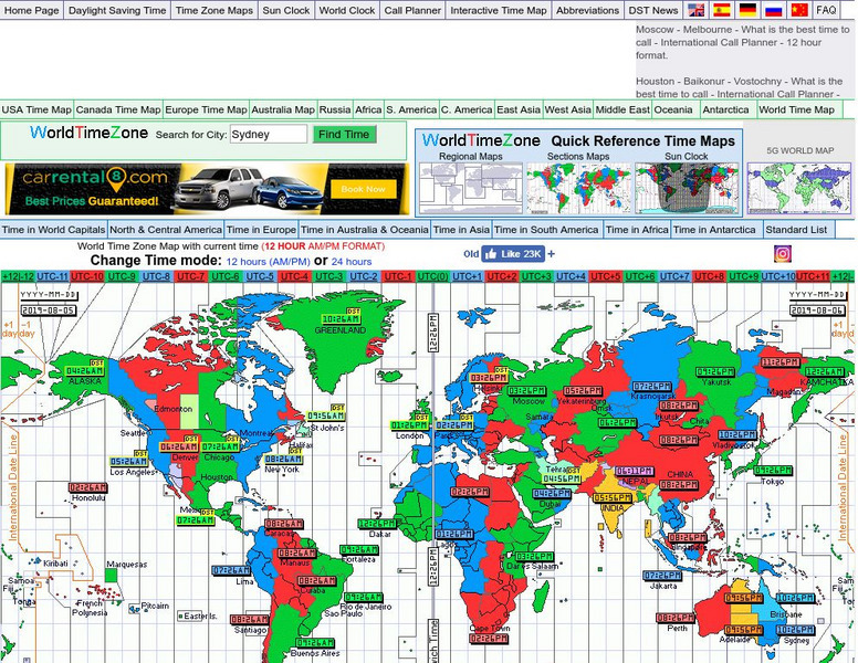 World Time Zone Map Graphic World Time Zone Map Graphic