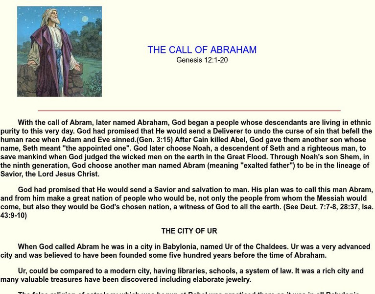 Bible Truth/abraham Primary