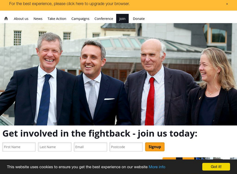 Scottish Liberal Democrats Website Scottish Liberal Democrats Website