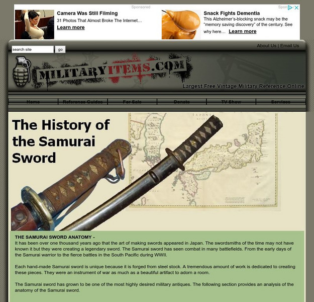 Military items.com: Samurai Sword Anatomy Graphic Military items.com: Samurai Sword Anatomy Graphic
