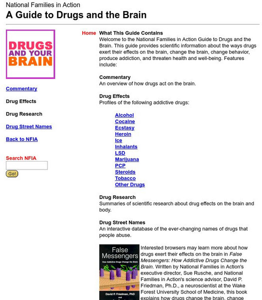 Nfia's Guide to Drugs and the Brain Article Nfia's Guide to Drugs and the Brain Article