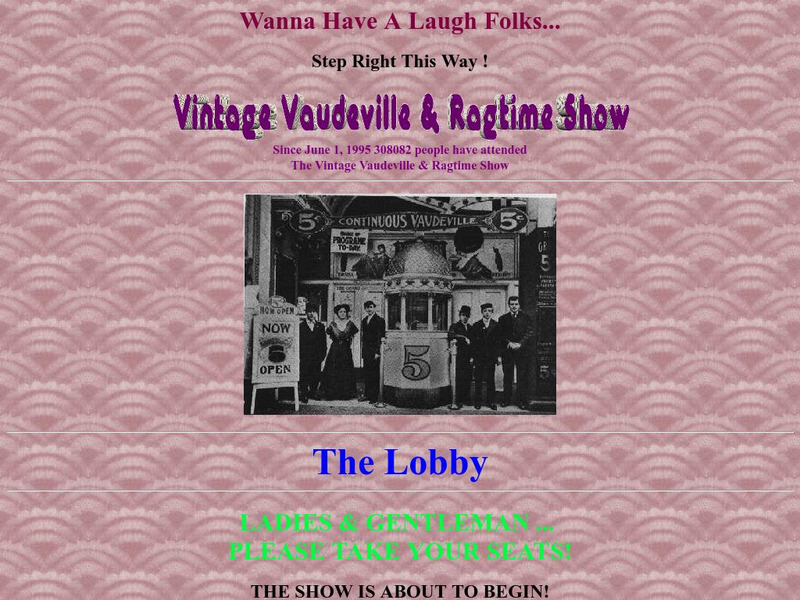 Vintage Vaudeville and Ragtime Show Website Vintage Vaudeville and Ragtime Show Website