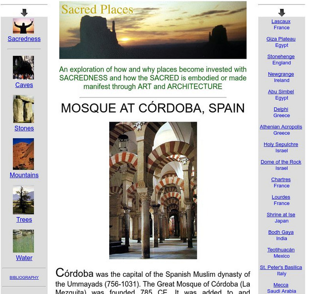 Sacred Places: Mosque of Cordoba, Spain Handout Sacred Places: Mosque of Cordoba, Spain Handout