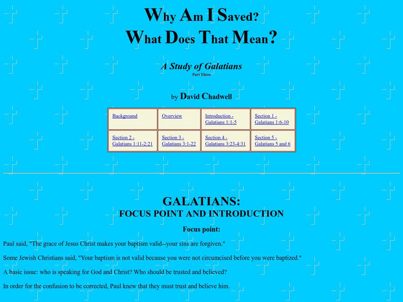 West Ark Church of Christ: A Study of Galatians Primary