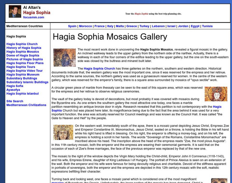 The Gallery of Hagia Sophia Website