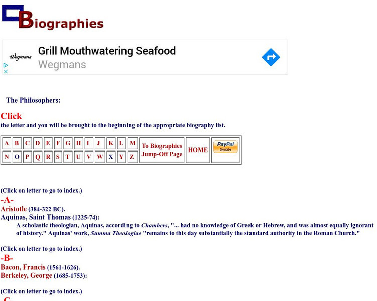 Biographies Philosophers: j.g. Fichte Handout