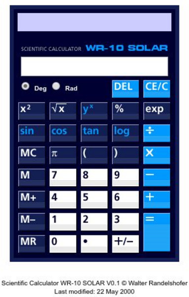Randelshofer / Online Scientific Calculator Activity Randelshofer / Online Scientific Calculator Activity