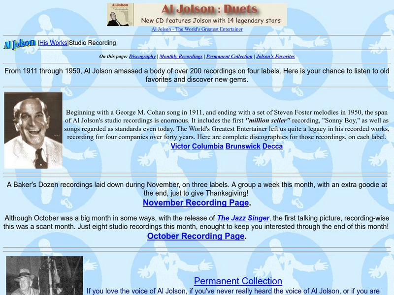 The Artist Al Jolson Handout