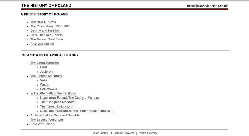 Kasprzyk's Website: A Summary of Poland's History Website Kasprzyk's Website: A Summary of Poland's History Website