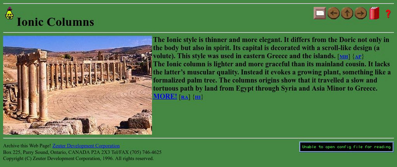 Alien Travel Guide: Ionic Columns Activity Alien Travel Guide: Ionic Columns Activity