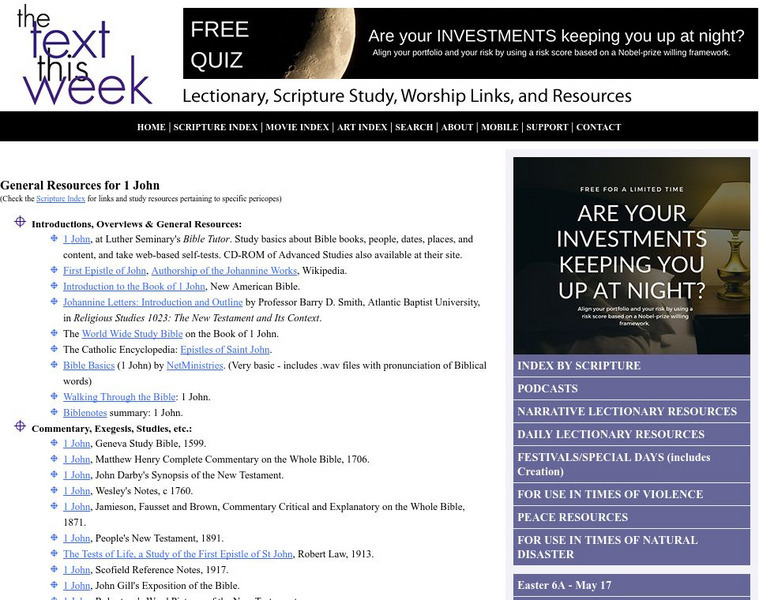 Text Week: 1 John Website