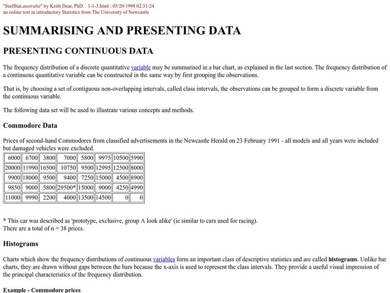 Grinnell College: Histograms Area of Rectangles Graphic Grinnell College: Histograms Area of Rectangles Graphic