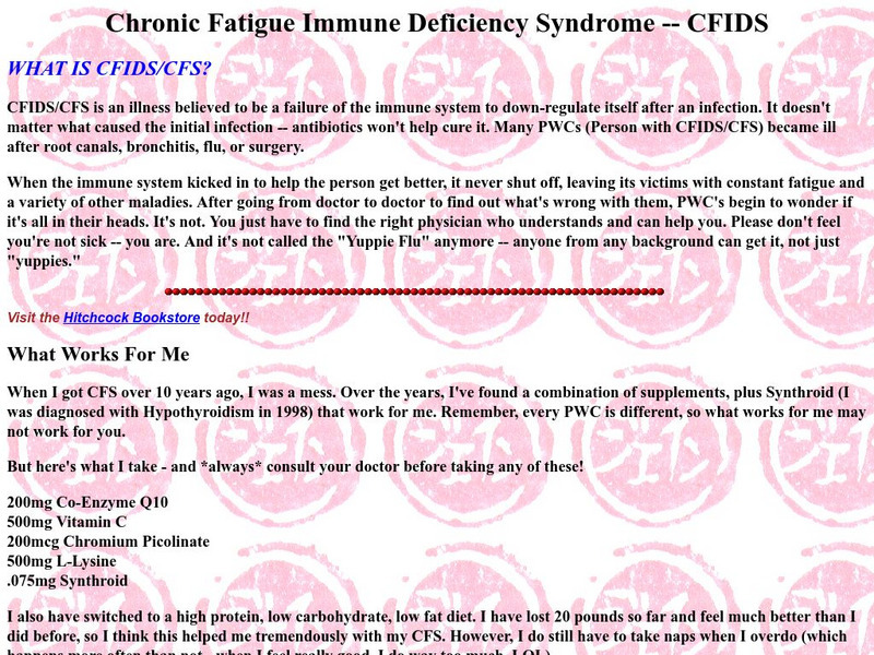 Cfs/cfids Bulletin Handout