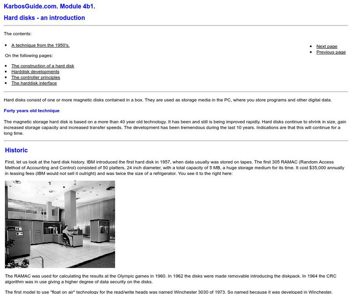 Karbos Guide: Illustrated Guide to Hard Drives Website