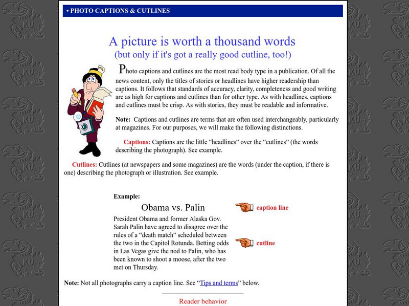 Photo Captions and Cutlines Article Photo Captions and Cutlines Article