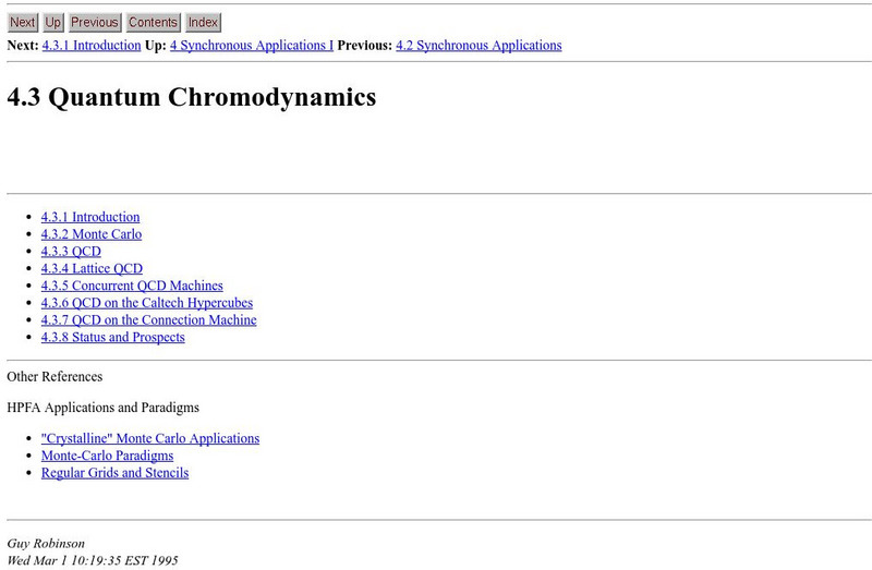 Netlib: 4.3 Quantum Chromodynamics eBook Netlib: 4.3 Quantum Chromodynamics eBook