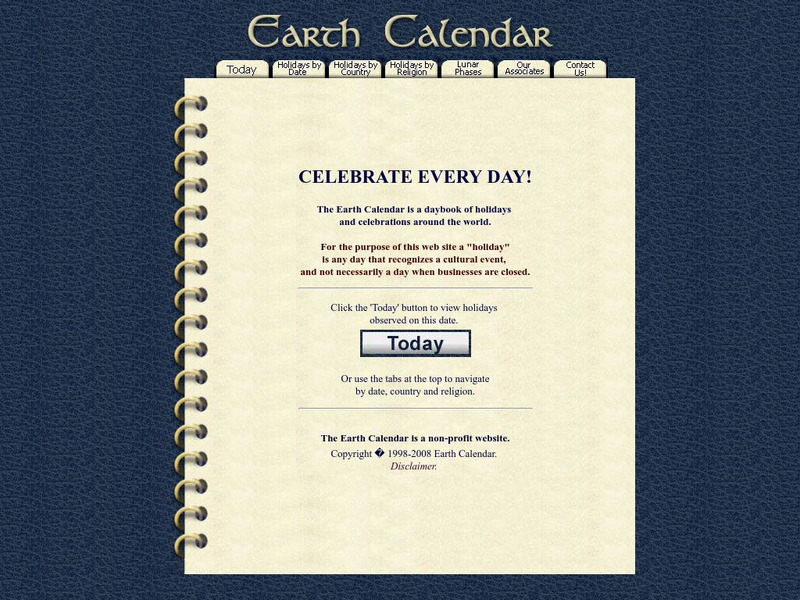 Earth Calendar Activity Earth Calendar Activity