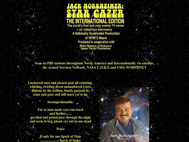 Jack Horkheimer: Star Gazer Website Jack Horkheimer: Star Gazer Website