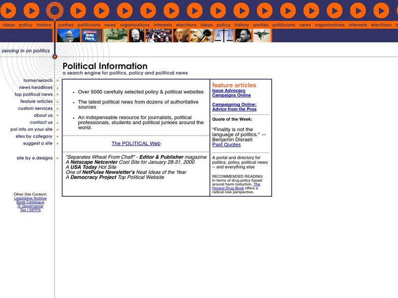 Pi: A Search Engine for Politics and Policy Website Pi: A Search Engine for Politics and Policy Website