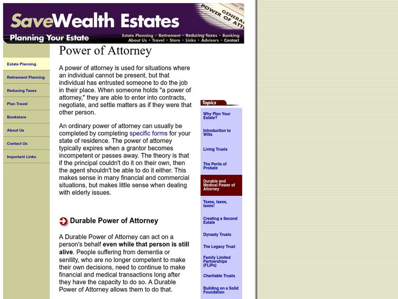 Power of Attorney Activity