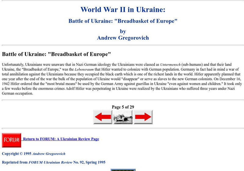 World War Ii in the Ukraine Website World War Ii in the Ukraine Website