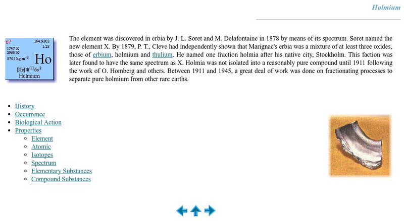 Nautilus: Holmium Website