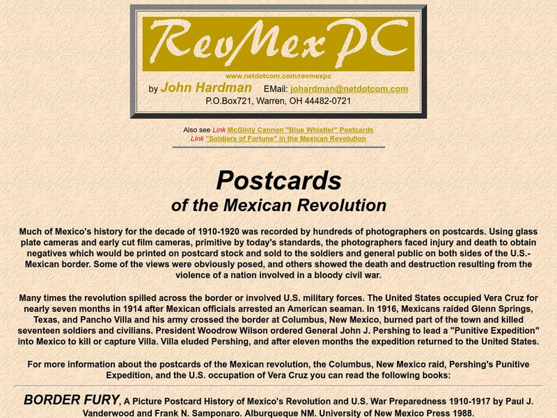 The Mexico Revolution: Postcards Website The Mexico Revolution: Postcards Website