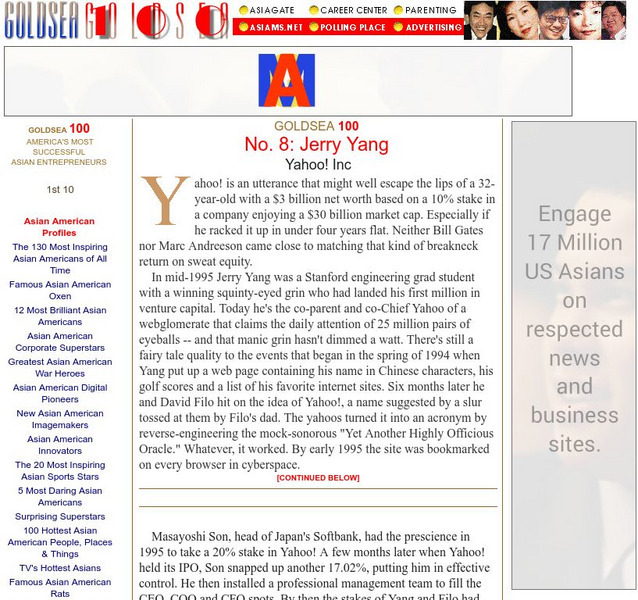 America's Most Successful Asian Entrepreneurs: Jerry Yang Handout America's Most Successful Asian Entrepreneurs: Jerry Yang Handout