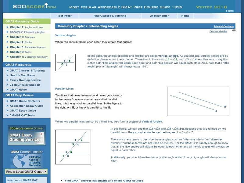 800score: Intersecting Angles Activity 800score: Intersecting Angles Activity